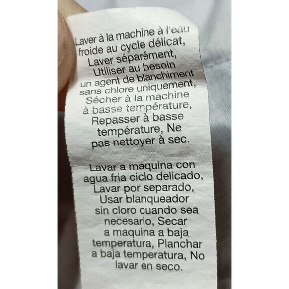 Gap Kids Girls Grey Stripe Khaki Pants Slim Straight Regular Fit MCM Kidcore - Picture 12 of 15